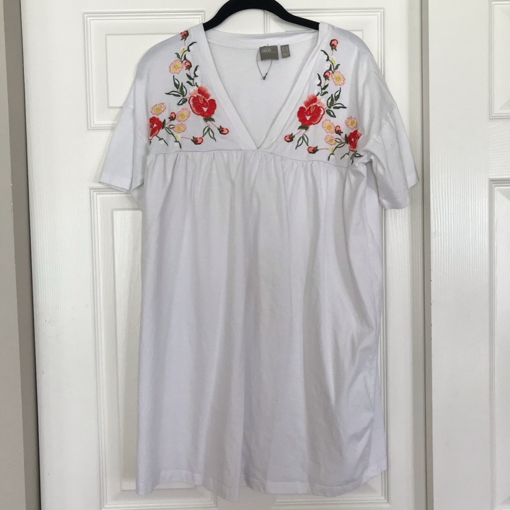 ASOS White Floral Dress